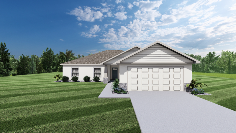 Tortuga - Single Story House Plans in Central FL