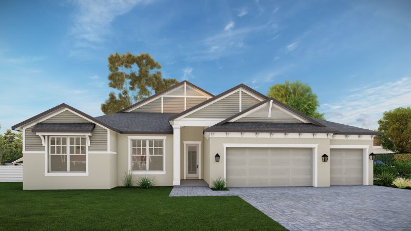 The Emerald Elevation A Floor Plan by Summit Homes Florida