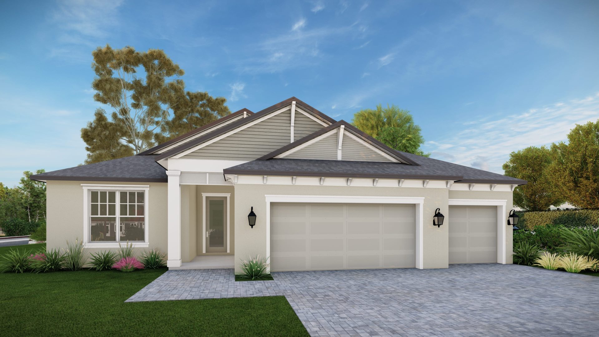 The Sago Elevation A Floor Plan by Summit Homes Florida