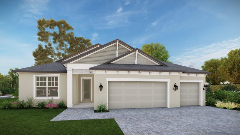 The Sago Elevation A Floor Plan by Summit Homes Florida