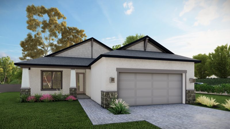 The Washingtonia Elevation C Floor Plan by Summit Homes Florida